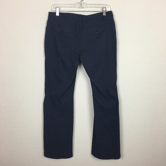 Athleta Navy Blue Nylon Boot/ Wide Leg Pants 8 - Picture 7 of 8